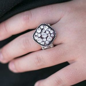 Ring - I'm So Jealous White Rhinestone